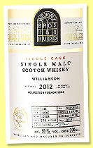 Williamson 12 yo 2012/2024 (59%, Berry Bros. & Rudd for LMDW, Foundations, hogshead, cask #226, 278 bottles)