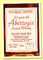 Aberlogie (Macallan) 20 yo 1973 (59.3%, Arthur J A Bell, The Whisky Connoisseur, sherry, cask #8138, +/-1993) Aberlogie (Macallan) 20 yo 1973 (59.3%, Arthur J A Bell, The Whisky Connoisseur, sherry, cask #8138, +/-1993)