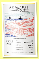 Armorik 11 yo 2013/2025 (60.2%, OB, France, LMDW Itinéraires, bourbon barrel, cask #4076, 209 bottles) Armorik 11 yo 2013/2025 (60.2%, OB, France, LMDW Itinéraires, bourbon barrel, cask #4076, 209 bottles)