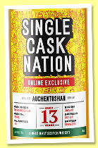 Auchentoshan 13 yo 2011/2025 (60.6%, Single Cask Nation, Online Exclusive, 4-month in 2nd fill peated bourbon barrel, cask #160463, 198 bottles)