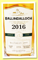 Ballindalloch 2016/2024 (61.8%, OB, for Austria, bourbon barrel, cask #233) Ballindalloch 2016/2024 (61.8%, OB, for Austria, bourbon barrel, cask #233)
