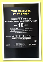 Ben Nevis 10 yo &lsquo;The Dark Side of the Moon&rsquo; (58.3%, La Maison du Whisky, Artist #15, 1st fill sherry finish, cask #202, 655 bottles) 