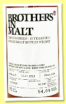 Ben Nevis 11 yo 2012/2024 (54%, Brothers in Malt, octaves, 289 bottles)