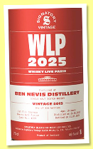 Ben Nevis 2018/2025 (46%, Whisky Live Paris Edition, 1st fill oloroso butt, cask #209, 856 bottles)