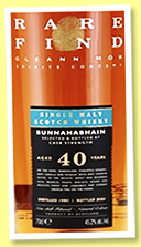 Bunnahabhain 40 yo 1980/2020 (45.2%, Gleann Mor, Rare Find, refill sherry butt) 