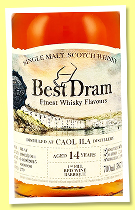 Caol Ila 14 yo 2011/2025 (58.7%, Best Dram, 1st fill red wine barrique, cask #900098, 279 bottles)