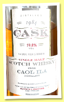 Caol Ila 1984/2000 (59.8%, Gordon & MacPhail, CASK, cask #6098-6101)