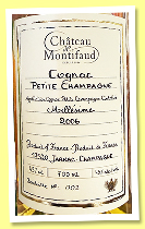 Château de Montifaud 2006/2026 (43%, OB, Petite Champagne) Château de Montifaud 2006/2026 (43%, OB, Petite Champagne)