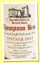 Clynelish 12 yo 2013/2025 ‘25th Anniversary Dornoch Castle’ (50.5%, Thompson Bros., Rejuvenated Hungarian oak, cask #314380, 344 bottles) Clynelish 12 yo 2013/2025 ‘25th Anniversary Dornoch Castle’ (50.5%, Thompson Bros., Rejuvenated Hungarian oak, cask #314380, 344 bottles)