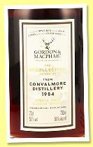 Convalmore 39 yo 1984/2024 (51.1%, Gordon & MacPhail, The Recollection Series #3, refill sherry hogshead, cask #1733, 108 bottles)