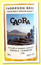 Dornoch 5 yo 2017/2023 (59.2%, OB, for Caora, 1st fill bourbon octave, cask #8, 94 bottles) Dornoch 5 yo 2017/2023 (59.2%, OB, for Caora, 1st fill bourbon octave, cask #8, 94 bottles)