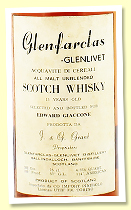 Glenfarclas-Glenlivet 15 yo (57%, OB, Pinerolo for Edward Giaccone, 75cl, early 1970s) 