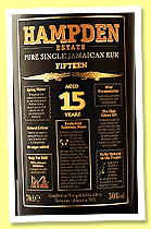 Hampden 15 yo (50%, OB, Jamaica, 2025) 