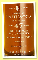 House of Hazelwood 47 yo (43.7%, OB, Charles Gordon Collection, blended malt, 137 bottles, 2024) House of Hazelwood 47 yo (43.7%, OB, Charles Gordon Collection, blended malt, 137 bottles, 2024)
