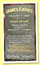 Inchdairnie &lsquo;Balgothrie&rsquo; (63.4%, James Eadie, Project 1927, spirit drink, 2025)