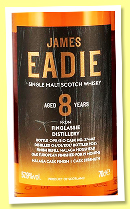 Inchdairnie &lsquo;Finglassie&rsquo; 8 yo 2017/2025 (57.9%, James Eadie, Malaga cask finish, cask #374467)