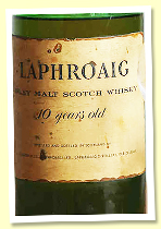 Laphroaig 10 yo &lsquo;Islay Malt Scotch Whisky&rsquo; (No ABV stated, OB, -/+ 1970)&nbsp; 