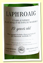 Laphroaig 10 yo &lsquo;Unblended&rsquo; (90 US proof, OB, Julius Wile US import, 750ml / 25.4 fl oz, screw cap, -/+ 1980) 