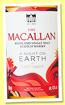 Macallan 'A Night on Earth the First Light’ (43%, OB, 2025) Macallan 'A Night on Earth the First Light’ (43%, OB, 2025)