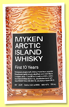 Myken 10 yo ‘First 10 Years’ (47%, OB, Norway, 1st fill bourbon, 565 bottles, 2025) 