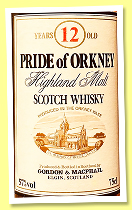 Pride of Orkney 12 yo (57%, Gordon & MacPhail, twist cap, 1980s) Pride of Orkney 12 yo (57%, Gordon & MacPhail, twist cap, 1980s)