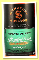 Speyside 15 (M) 2009/2025 ‘Small Batch Edition #18’ (48.2%, Signatory Vintage, 1st fill and refill oloroso sherry butts) Speyside 15 (M) 2009/2025 ‘Small Batch Edition #18’ (48.2%, Signatory Vintage, 1st fill and refill oloroso sherry butts)