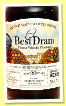 Springbank 20 yo (54.6%, Best Dram, Kirsch Import Awakening Series, Whisky Live Germany, 1st fill oloroso hogshead, 107 bottles, 2025) Springbank 20 yo (54.6%, Best Dram, Kirsch Import Awakening Series, Whisky Live Germany, 1st fill oloroso hogshead, 107 bottles, 2025)