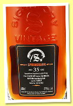Springbank 35 yo 1989/2024 (47.8%, Signatory Vintage, Symington&rsquo;s Choice, refill oloroso sherry butt, cask #14/03/1, 345 bottles)