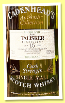 Talisker 15 yo 1979/1994 (63.2%, Cadenhead, Authentic Collection) 