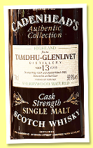 Tamdhu-Glenlivet 13 yo 1981/1995 (59.9%, Cadenhead, Authentic Collection)
