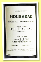 Tullibardine 10 yo 2015/2025 (55.6%, Hogshead Import, 1st fill vinsanto octave, 71 bottles) 