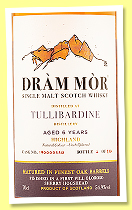 Tullibardine 6 yo (54.9%, Dr&agrave;m Mor, cask #19000022, finished in 1st fill oloroso hogshead, 336 bottles, 2025) 