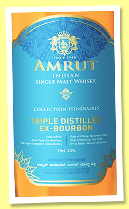 Amrut 8 yo 2016/2025 &lsquo;Triple Distilled&rsquo; (60%, OB, for LMDW, India, bourbon barrel, cask #3976, 120 bottles)