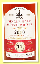 Auchroisk 11 yo 2010/2022 (53.4%, The Whisky Cask Company, ruby Port cask, cask #37, 314 bottles) Auchroisk 11 yo 2010/2022 (53.4%, The Whisky Cask Company, ruby Port cask, cask #37, 314 bottles)