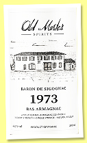 Baron de Sigognac 1973 (46.2%, Old Master Spirits, bas armagnac, +/-2026)