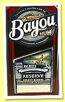 Bayou ‘Reserve Rum’ (40%, OB, USA, +/-2025) Bayou ‘Reserve Rum’ (40%, OB, USA, +/-2025)