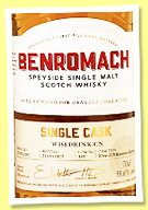 Benromach 2002/2025 (55.6%, OB, for Wisedrink China, first fill bourbon barrel, cask #365, 150 bottles)