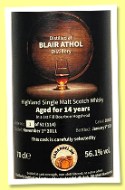 Blair Athol 14 yo 2011/2026 (56.1%, Fadandel, 1st fill bourbon hogshead, cask #308030, 114 bottles)