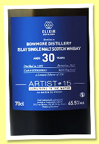 Bowmore 30 yo 1995/2025 (45.5%, Artist #15 by LMDW & Elixir Distillers, Something in the Water, Itinéraires, refill hogshead, cask # 9595000033, 220 bottles) Bowmore 30 yo 1995/2025 (45.5%, Artist #15 by LMDW & Elixir Distillers, Something in the Water, Itinéraires, refill hogshead, cask # 9595000033, 220 bottles)