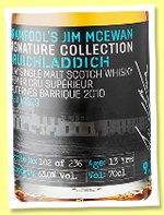 Bruichladdich 13 yo 2010/2024 &lsquo;release 9.1&rsquo; (63%, Dramfool&rsquo;s Jim McEwan Signature Collection, premier grand cru sup&eacute;rieur Sauternes barrique, cask #2339, 236 bottles)
