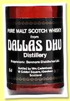 Dallas Dhu 26 yo (44.5%, Cadenhead, black dumpy, late 1980s)