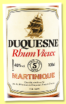 Duquesne 5 ans &lsquo;Rhum Vieux&rsquo; (40%, OB, Martinique, +/-1985)
