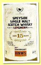 Longmorn 15 yo 2009/2025 (55.8%, The WhiskyFind for HNWS 20th Anniversary, bourbon barrel, cask #334, 186 bottles)