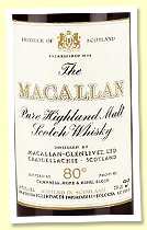 Macallan 1962 (80 proof, OB Campbell, Hope & King, Rinaldi Import 1970s) Macallan 1962 (80 proof, OB Campbell, Hope & King, Rinaldi Import 1970s)