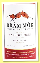 Mannochmore 13 yo (53.7%, Dr&agrave;m Mor, 1st fill tawny Port hogshead finish, cask #2690, 243 bottles, 2025)