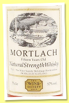 Mortlach 15 yo (57%, The Wine Society, twist cap, 1980s)