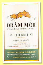North British 20 yo 2005/2025 (54.9%, Dr&agrave;m Mor, refill bourbon barrel, cask #602953, 184 bottles)