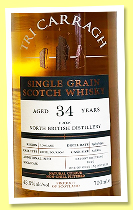 North British 34 yo 1991/2025 (43.5%, Tri Carragh, refill bourbon barrel, 165 bottles)