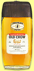 Old Crow &lsquo;Traveler Fifth&rsquo; (86 proof, OB, Kentucky straight bourbon, 1960s)