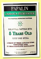 Papalin 5 yo &lsquo;High Esters Overproof&rsquo; (57%, Velier, Jamaica, 2025)